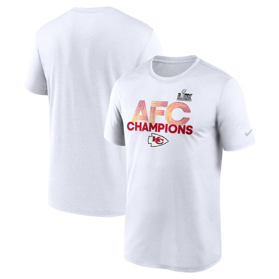 Men NFL Kansas City Chiefs white T shirts